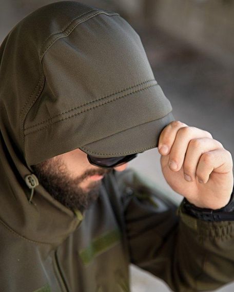 Демісезонна тактична куртка софтшел masad олива | Зображення 6