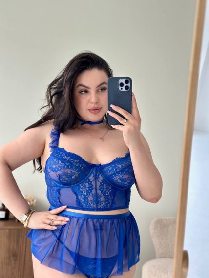 Комплект спідничка,трусики та чокер PLUS SIZE | Зображення 5