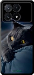 Чохол на Xiaomi Poco X6 PRO Димчастий кіт "825b-3497-2448"