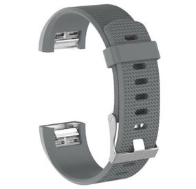 Силиконовый ремешок Primolux для фитнес браслета Fitbit Charge 2 - Grey S