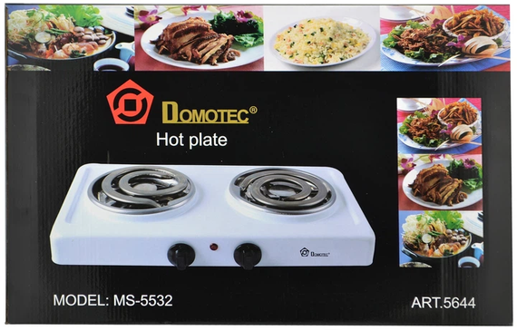 Настільна плита електрична на 2 конфорки Domotec MS-5532 | Зображення 2