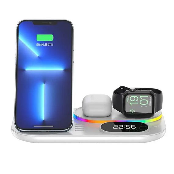 БЗУ + часы A06 4in1 White | Зображення 1