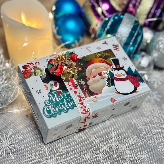 Різдвяний подарунковий набір пастили «Смаколик під ялинку» — 300 г ( біла коробка)