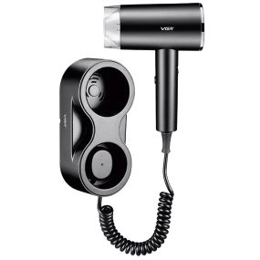 Фен настенный VGR V-407. LY-721 Цвет: черный