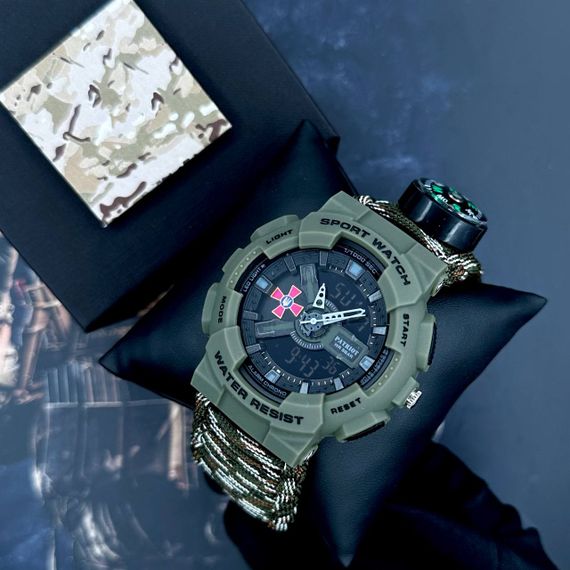 Patriot 005AGSU ЗСУ Паракордовий ремінець Camo Green + Коробка | Зображення 2