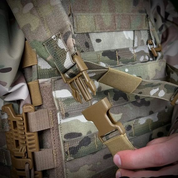 Ремінь для зброї триточковий H&K карабіном та широким наплічником мультикам | Зображення 3