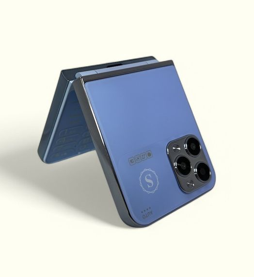 Кнопочный мобильный телефон раскладушка AIEK I15 Max на 4 сим карты Blue | Зображення 2