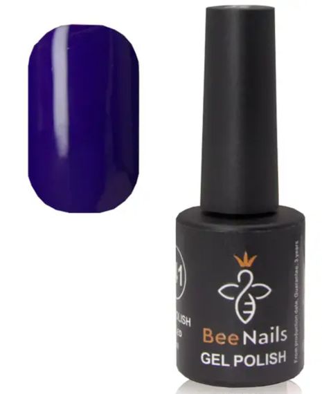 Гель-лак для нігтів Bee Nails 184 (темний індиго) 8мл | Зображення 1
