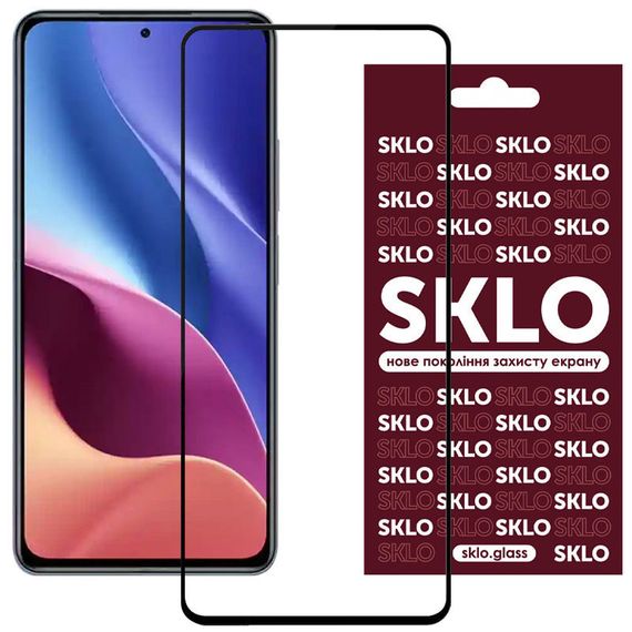 Захисне скло SKLO 3D для Xiaomi Poco X7 Pro Чорний