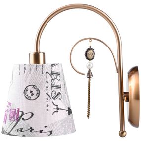 Бра направленного света настенное накладное с абажуром BKL-581W/1 E14