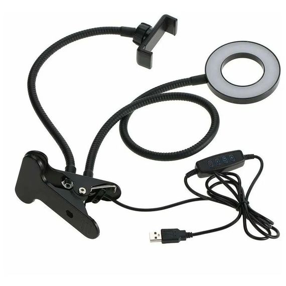 Ліхтар для селфі Professional Live Stream, Накамерне світло для відеокамер, Ring led lamp, YH-239 Селфі лампи | Зображення 3