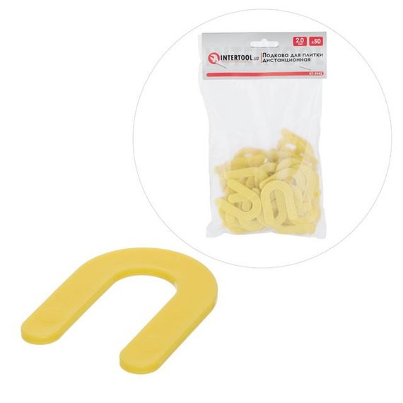 Підкова для плитки дистанційна 2 мм, 50 од. INTERTOOL KT-4942