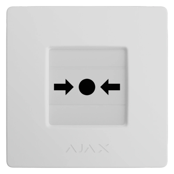 Ajax Manual Call Point (White) (8EU) ASP ручний бездротовий Сповіщувач