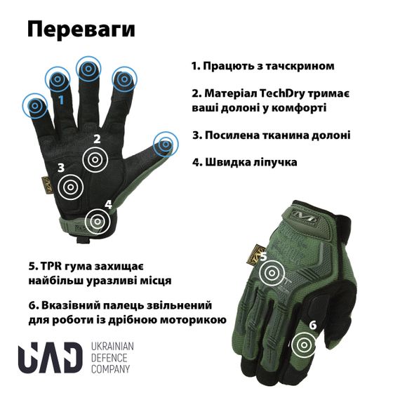 Комплект Кемпінговий ліхтар-лампа-повербанк 25см UAD 5200 мАч Рукавички тактичні повнопалі M-PACT сенсорні | Зображення 1