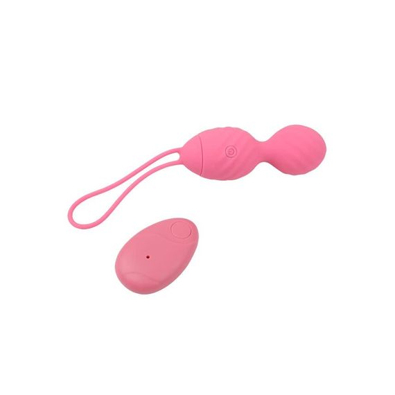 Віброяйце з пультом керування Chisa M-mello Ridged Vibrating Bullet, рожевий Sex Aura | Зображення 1