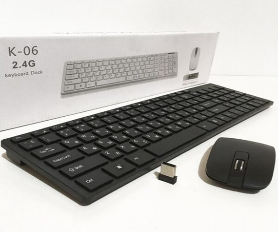 Клавіатура + миша бездротова відмінний комплект UKC K-06 Чорний (K-06_313) | Зображення 4