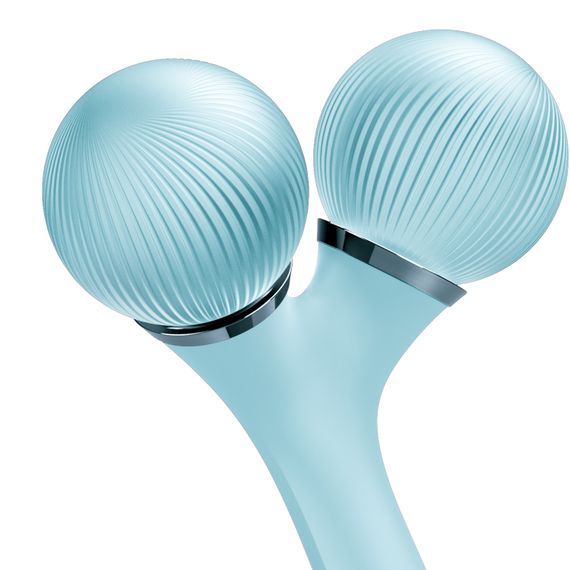 Електронний ультразвуковий ролик для обличчя та тіла GESKE Sonic Facial&Body Roller 4в1 turquoise | Зображення 4