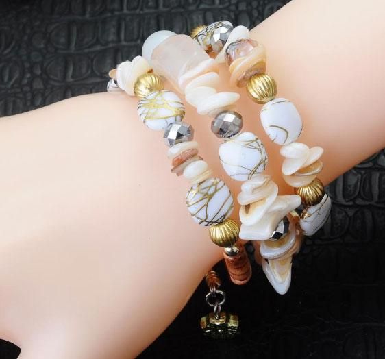 Жіночий браслет пружиною Primo Stone Cuff - White | Зображення 2