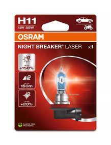 Лампа H11 55W 12V PGJ19-2 OSRAM NIGHT BREAKER LASER +150%