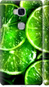 Чохол на Huawei Honor 5X Зелені часточки лимона "852m-176-2448"