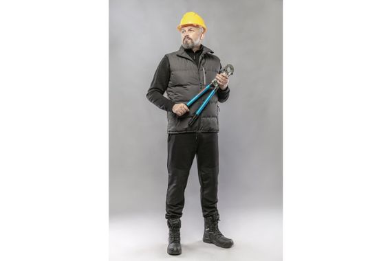 Куртка спортивна, робоча Hoegert BREND HT5K438-2XL 65% бавовна, 35% поліестер чорна, 2XL (56) | Зображення 4