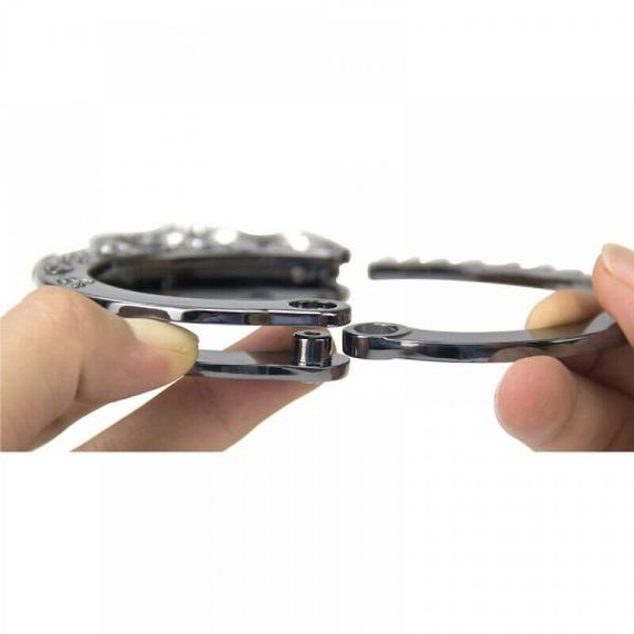 Наручники Розбірні Premium Metal Roomfun, Diamond, Металлик, Універсальний | Зображення 2