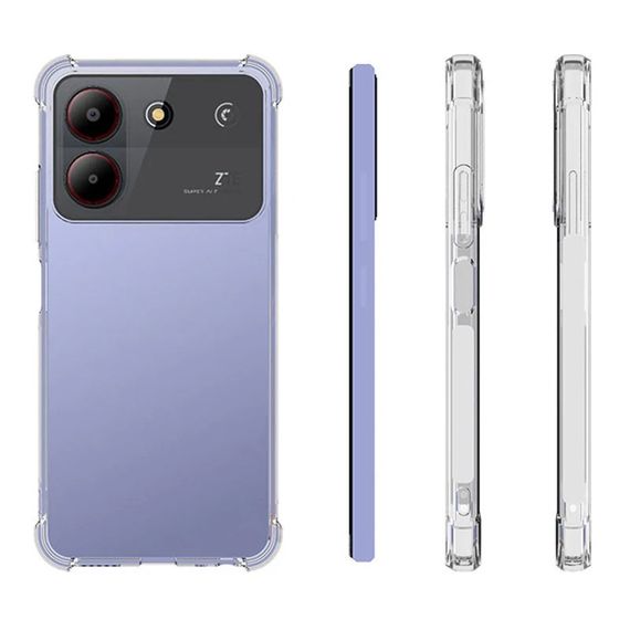 TPU чохол GETMAN Ease logo посилені кути для ZTE Blade A54 4G Безбарвний (прозорий) | Зображення 2