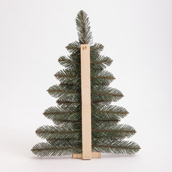 Штучна ялинка настінна Полонина 60 см на дерев'яній підставці SOK-M-V-1 | Зображення 1