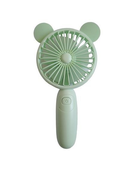 Вентилятор ручний акумуляторний DianDi Mini Fan SQ-2165 з підставкою, підсвічуванням та USB-зарядкою Салатовий | Зображення 1