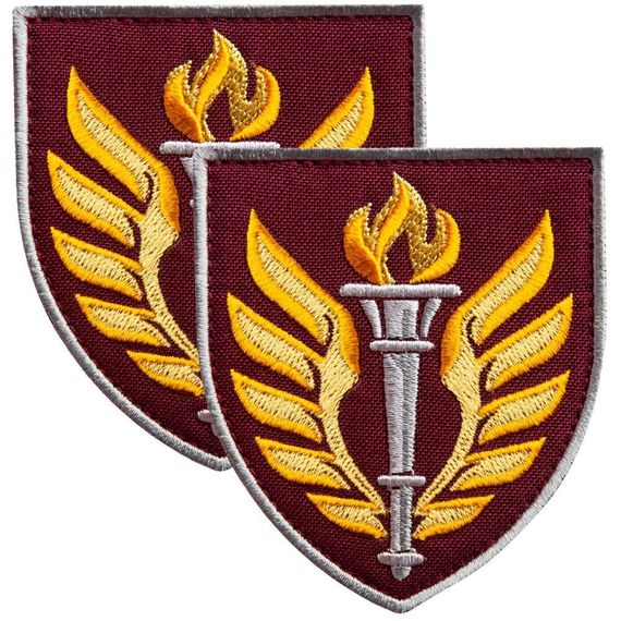 Шеврон IDEIA 87842 Україна 7*8,2  Габардин Червоний