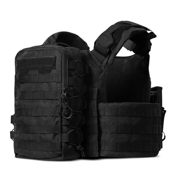 Рюкзак тактичний 10л Чорний, штурмовий рюкзак військовий Ukrarmor укрармор Cordura 1000D, рюкзак ЗСУ MOLLE | Зображення 1