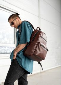 Чоловічий рюкзак Sambag ZARD LKT шоколадний 46 х 28 х 13 см (25058020m)