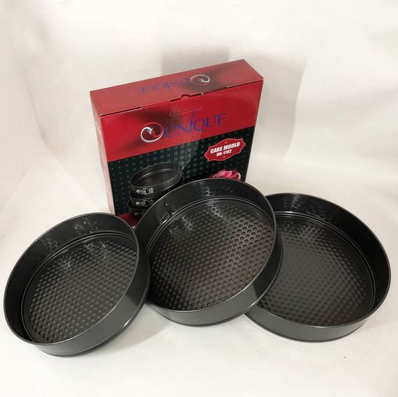 Набір форм для випікання роз'ємні 3 шт Unique UN-1702, металева форма для випікання набір | Зображення 8