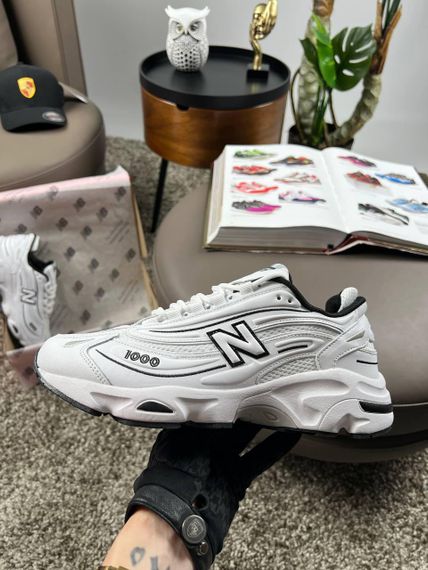 Мужские кроссовки New 1000 White Black весна / літо / осінь A4124 45 28,5-29 см | Зображення 3