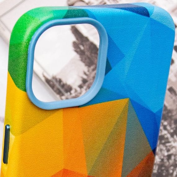 Шкіряний чохол Colour Splash для Apple iPhone 11 Pro Max (6.5") Штучна шкіра, Red / Blue | Зображення 5