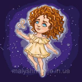 Картина за номерами "Знаки зодіаку Лев" @VIKTORIA.GRO.ART 10081-AC 40x40 см