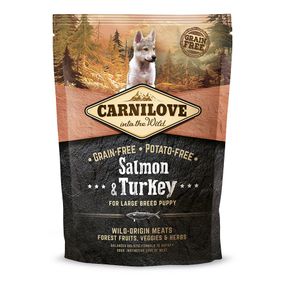 Корм Carnilove Puppy Large Breed Salmon and Turkey сухий з лососем та індичкою для цуценят великих порід 1.5 кг