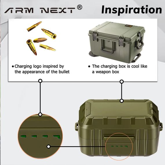 Тактична гарнітура ARM NEXT з шумопоглинанням, вушні затискачі, захист слуху для стрільби NRR27dB | Зображення 2