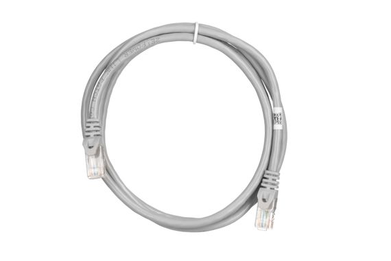 Патч-корд 2E Cat 6,UTP,RJ45, 26AWG ,7/0.16 Cu, 1.50 m, PVC,Grey (2E-PC6COP-150GRY) | Зображення 1