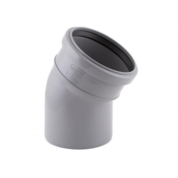 Колено PPR канализационное TA Sewage 110, 30° TASEBPP30110