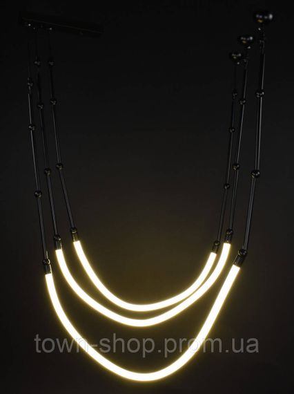 Люстра потолочная LED MBJ1-95*200-3-bk-k Черный 50-130х80х80 см. | Зображення 8