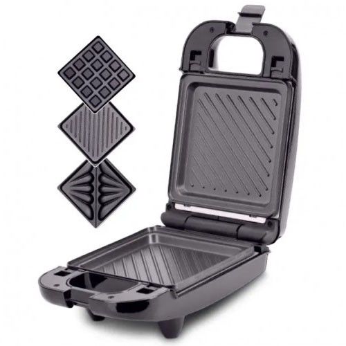 Домашний гриль бутербродница, Качественная бытовая вафельница, Электровафельница бутербродница ZX-72 | Зображення 7