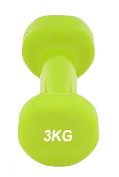 Гантель вінілова PowerPlay 4125 Achilles 3 кг. Зелена (1шт.) | Зображення 2