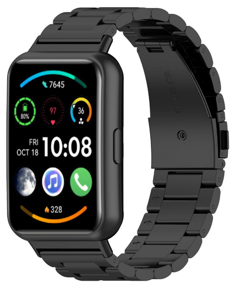Металлический ремешок Primolux для смарт-часов Huawei Watch Fit 2 - Black | Зображення 2