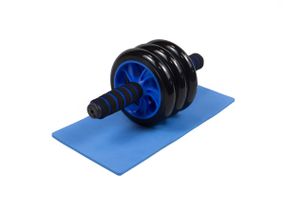 Ролик для преса EasyFit з килимком Синій (3 колеса) (EF-1353-B)