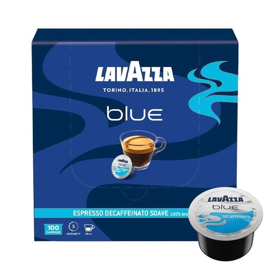 Кава в капсулах Lavazza Blue Decaffeinato 100 шт. без кофеїну Лавацца Блю капсули Італія