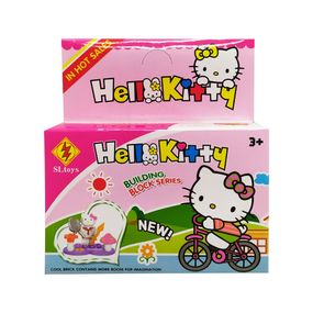 Конструктор дитячий Hello Kitty ігровий конструктор Котик для дівчат розвиваючий конструктор дитячий