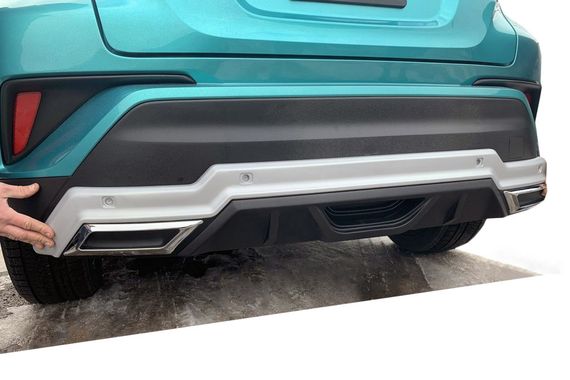 Передня і задня накладки V1 (2 шт, пласт) для Toyota C-HR | Зображення 2