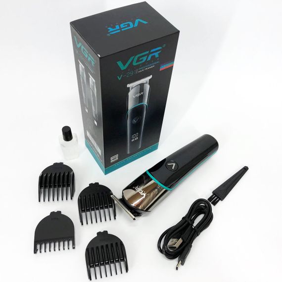 Електромашинка для волосся VGR V-291, Машинка для підстригання Машинка стрижки з безліччю насадок IB-84 | Зображення 8