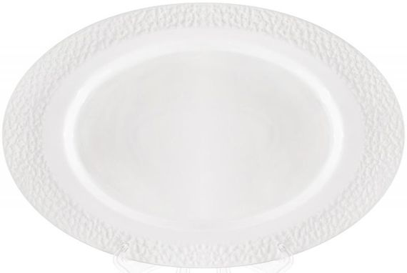Набір 2 овальних блюда "White City Грація" 42x28см, біла порцеляна